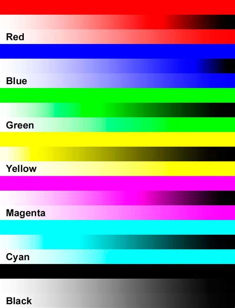 Effortfulg Printer Color Test Page