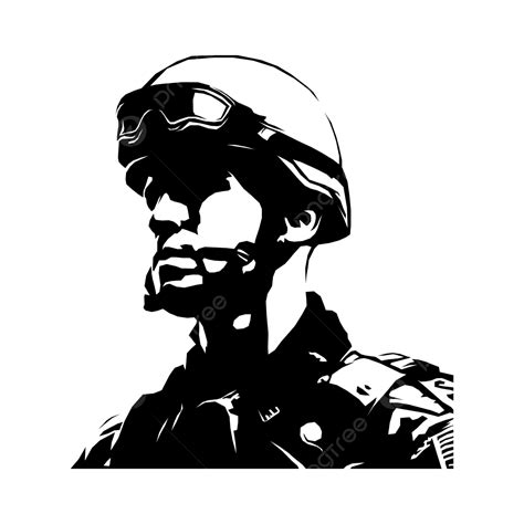 Silueta De Un Soldado Vector Png Dibujos Silueta Soldados Militar