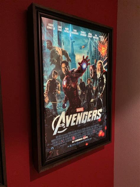 Large Frame Movie Poster Led Light Box Display Frame Cinema Etsy