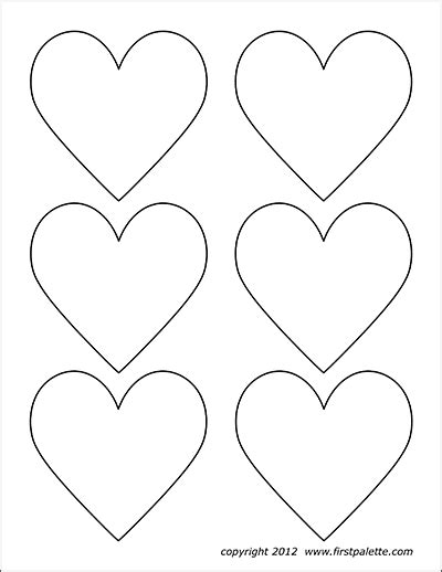 Hearts Free Printable Templates And Coloring Pages