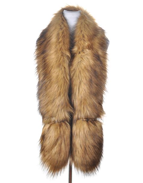 Luxury Long Faux Fur Scarf Luxe Wholesale