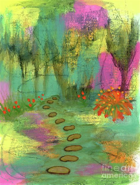 A Fresh Start 1 Abstract Garden Botanical Painting Painting By Itaya