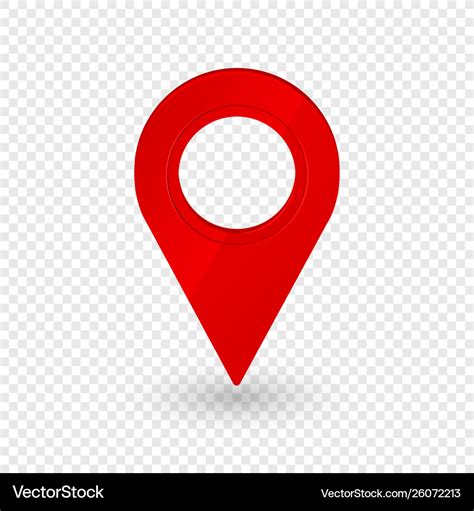 Map Location Pointer 3d Arrow Navigation Icon Vector Image