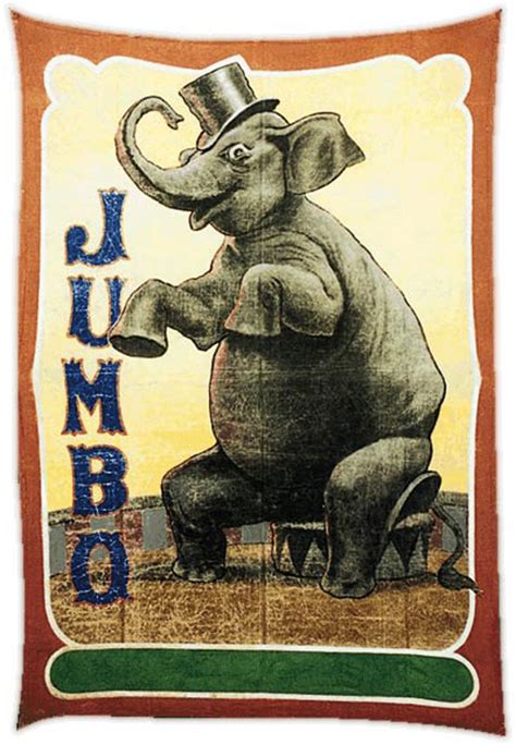 Stock Photo Circus Banner Of Jumbo The Elephant