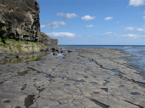 Wave Cut Platform And Sandsend Ness © Pauline E Geograph Britain And