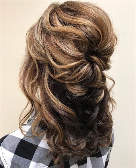 20 Best Collection Of Loose Curly Half Updo Wedding Hairstyles With