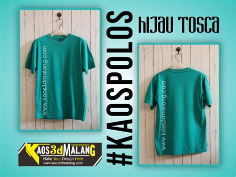 Desain Kaos Warna Biru Tosca