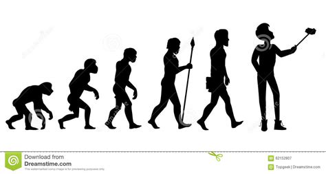 Human Evolution From Ape To Man Stock Vector Illustration Of Male