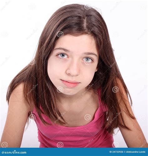 Beautiful Young Teen Girl with Brackets Stock Photo - Image of girl