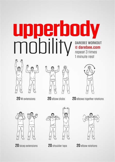 Upperbody Mobility Workout Bodyweight Workout Senior Fitness Exercise