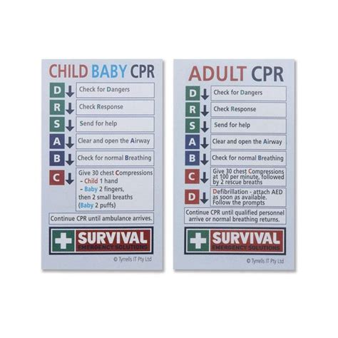 Free Printable Printable Cpr Card