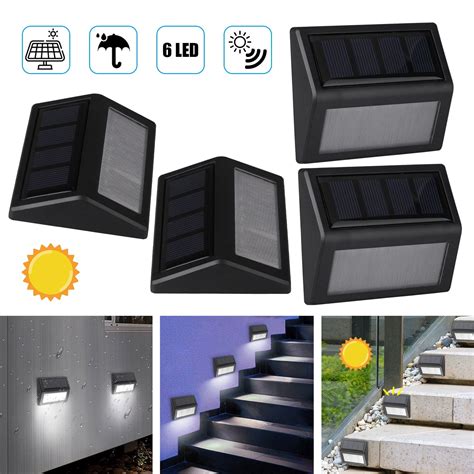 Solar Step Lights With Rechargeable Battery Tsv 42pcs 6led Solar