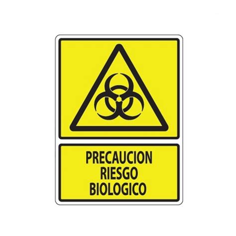 SeÑalamiento Precaucion Riesgo Biologico 30x40 Meida Shop
