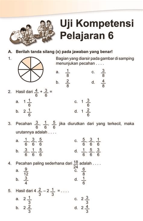 Soal Matematika Kelas 3 Sd Pecahan Homecare24