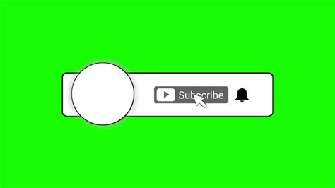Subscribe Bell Button Intro Green Youtube