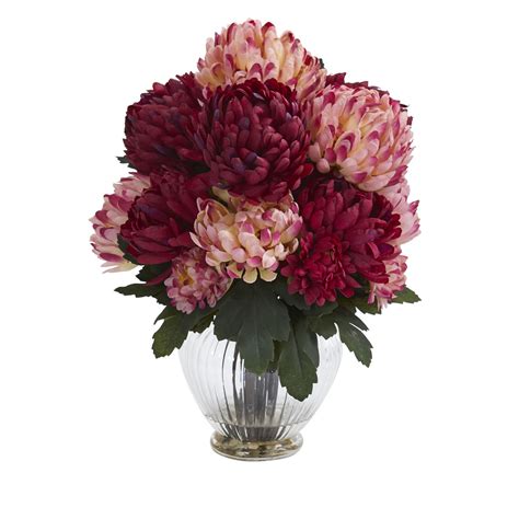 We did not find results for: Artificial Flowers Mum Burgundy Arrangement in Vase | Vase ...