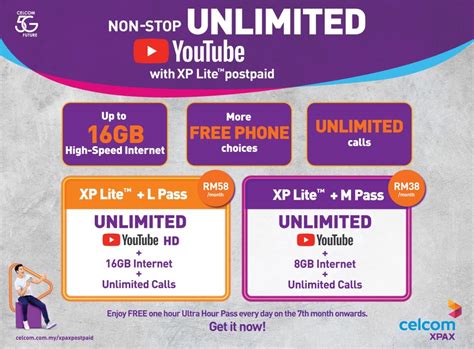 At the same time, subscribers will also able to make for m pass subscribers, they will receive additional 1gb data for video walla pass. Celcom Updates XP Lite Postpaid Plan With More Data ...