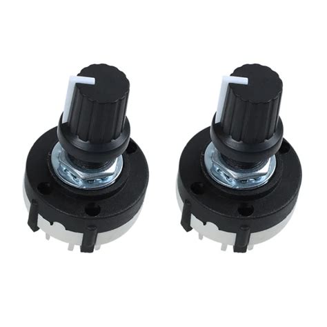 2x 3p4t 3 Pole 4 Position Single Wafer Band Selector Rotary Switch With