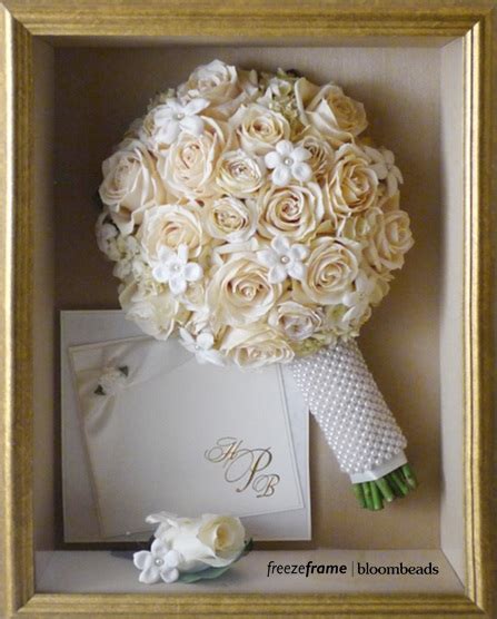 Frame size is approximately 1 1/4 x 1 rectangle. Frame Your Wedding Flowers: Framed Wedding Flowers