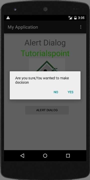 Android Alert Dialog