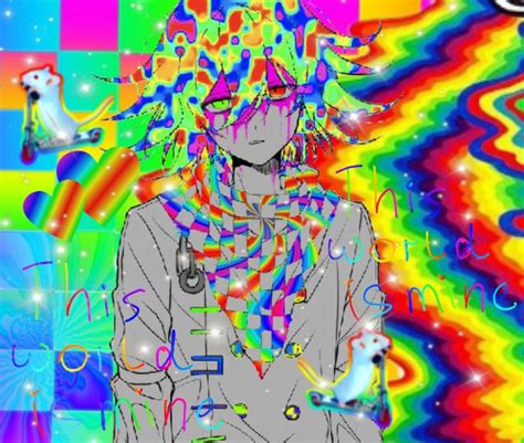 Pin By 🌈💜 On Glitchcore In 2020 Dark Anime Guys Grunge Art Rainbow Aesthetic