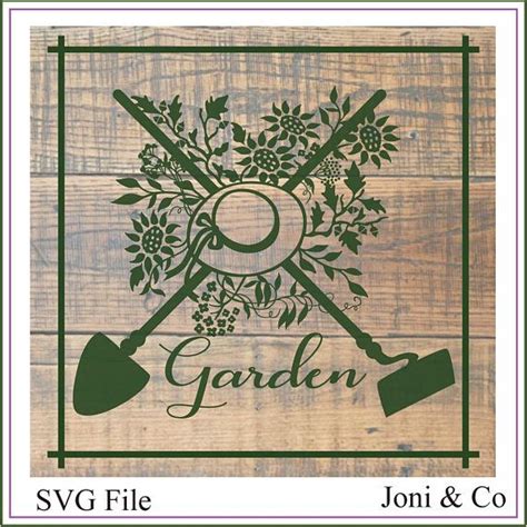 Garden Svg Garden Sign Svg Files Gardening Printable Etsy Flower