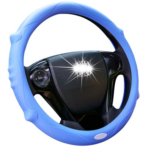 Buy Blue Silicone Car Steering Wheel Cover Eco