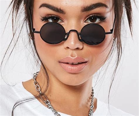 Calanovella Steampunk Round Sunglasses Eighties Retro Round Sunglasses