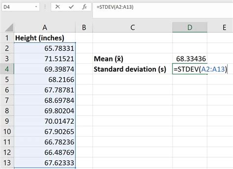 How To Calculate Standard Deviation In Excel Haiper