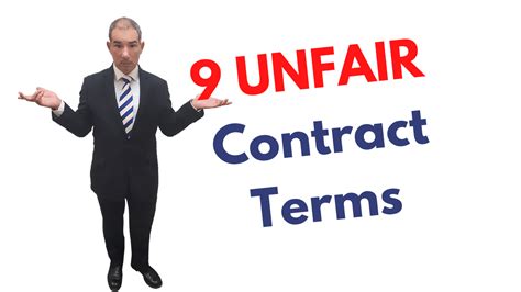 9 Unfair Contract Terms You Need To Know The Contract Company