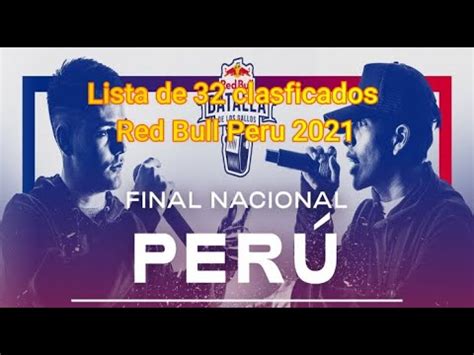 Toda la Lista de 32 CLASIFICADOS a RED BULL Perú 2021 Jueces Jaze