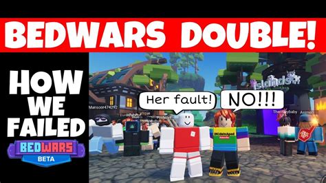 Failed Roblox Bedwars Double Roblox Fails Noob