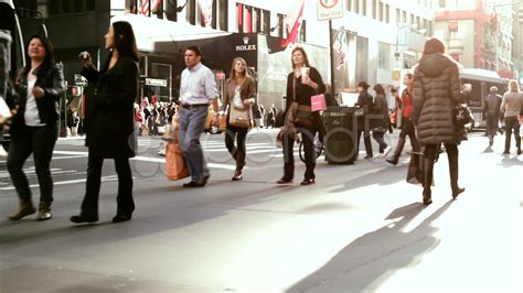 People Walking On The Streets Of New York City Stock Footagestreetswalkingpeopleyork