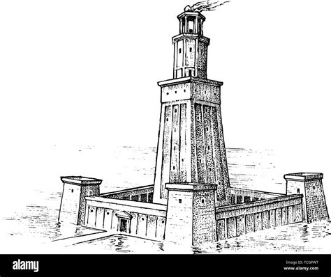 Ancient Alexandria Architecture Stock Vector Images Alamy