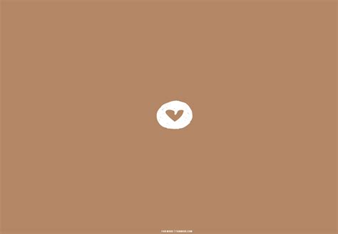 25 Brown Aesthetic Wallpaper For Laptop Heart Cut Out Brown