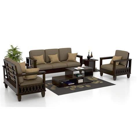 Sheesham Wood Furniture Sofa Set