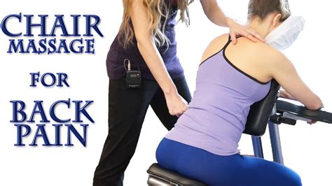 How To Chair Massage For Back Pain Neck Shoulders Back Most Relaxing Techniques Asmr Youtube