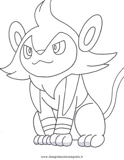 Pokemon Luxray Coloring Pages Xcolorings Com