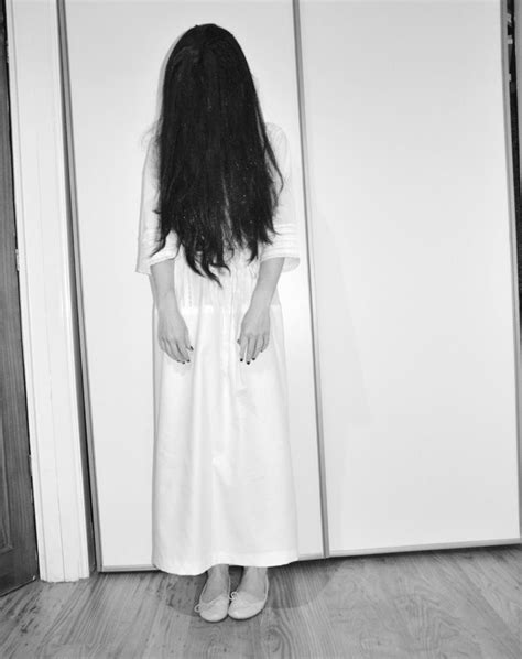 A Long White Nightgown And Long Black Hair Wing Is All You Need To Be