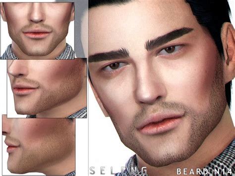 Selengs Beard N14 Sims4cc In 2020 Sims 4 Hair Male Sims Hair And