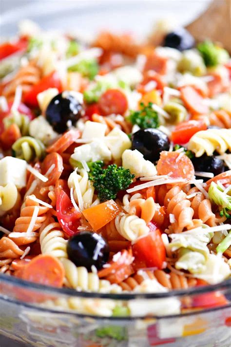 Italian Pasta Salad Is An Easy Flavorful Side Dish With Veggies