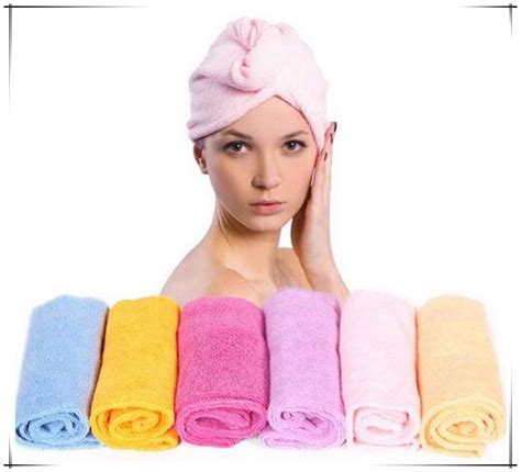 Towels Bathroom Hair Towel Womens Girls Magic Hair Drying Hat Cap Salon