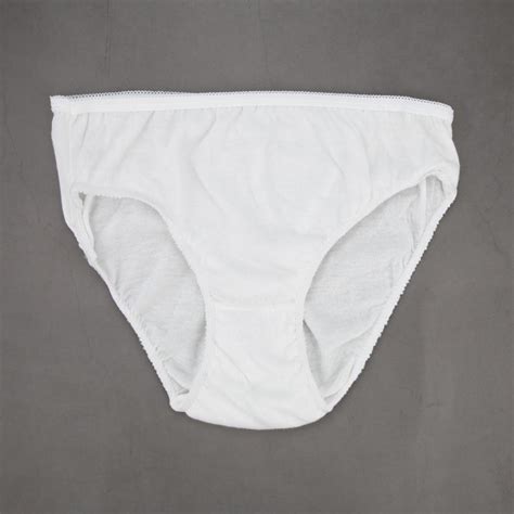 Buy 5pcspack Unisex White Cotton Disposable Underwear