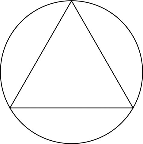 Triangle With Circle Inside Symbol Clipart Best