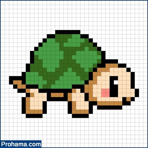 Easy Pixel Art Turtle Animals Pixel Art