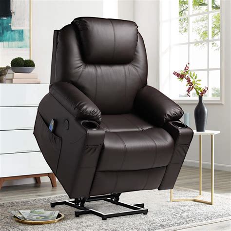 Buy Vuyuyu Power Lift Recliner Chair Pu Leather Recliner With Massage And Heat Electric
