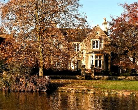 Autumn In Biddestone Wiltshire Lake Trees House Autumn Hd