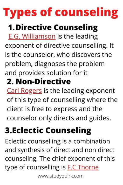 Types Of Counseling Directive Counselling Counseling Guidance Counseling