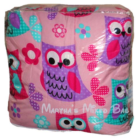 Hoot Owls Girls Pink Teal Nature Flowers Twin Full Queen Size Comforter Bed Set Ebay