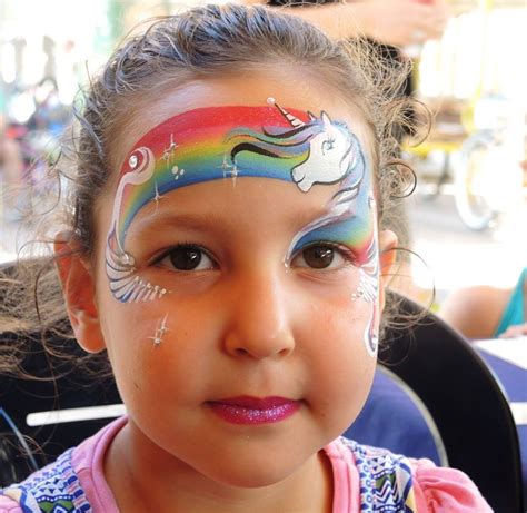 Rainbow Face Painting Rainbow Face Paint Fairy Princesses Face